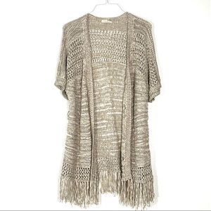 Ramy Brook Women’s Fringe Knit Cardigan